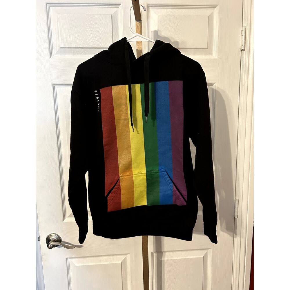 The 1975, Loving Someone Rainbow Hoodie, Size Small